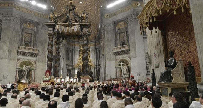 ‘God loves us all’ pope says at Christmas Night Mass