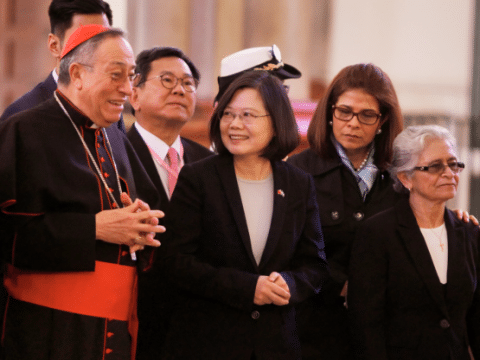 President of Taiwan writes to Pope Francis