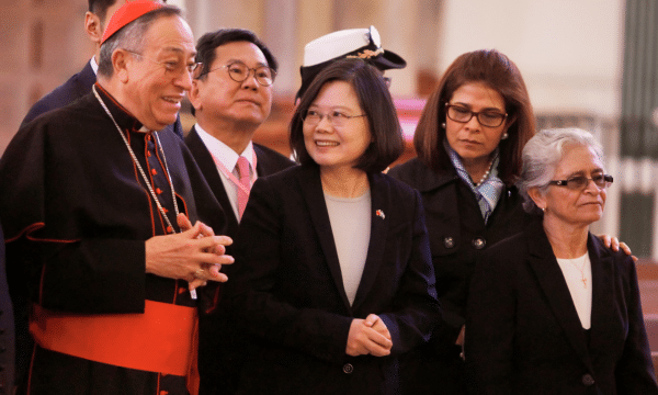 President of Taiwan writes to Pope Francis