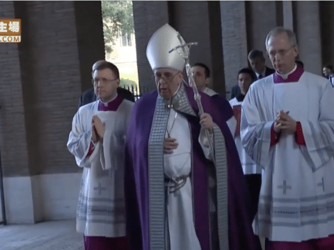 Pope Francis celebrates Ash Wednesday