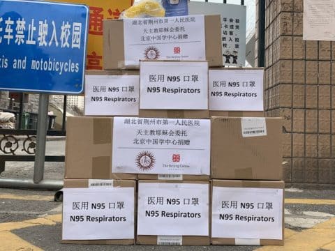 Jesuits donate masks to Hubei healthcare workers
