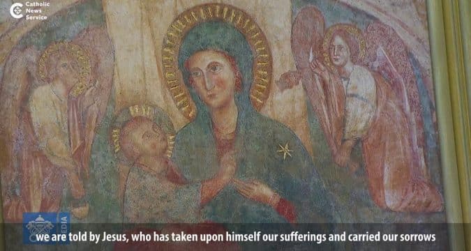 Pope Francis entrusts world threatened by Covid-19 pandemic to Mary