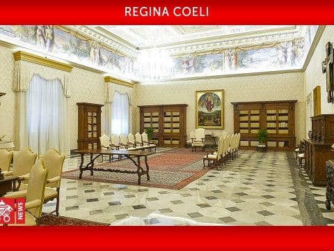 Jesus is alive and walks with us pope says at Regina Coeli