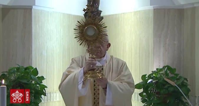 Thanks pour in to Pope Francis for livestreamed Masses