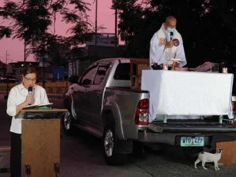 Mass celebrated in the midst of Manila lockdown