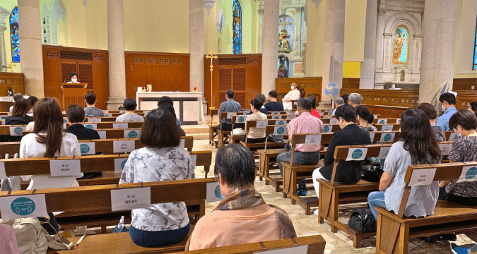 Masses resume under guidelines