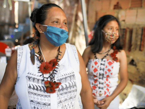 Producing face masks in Brazil and Kenya