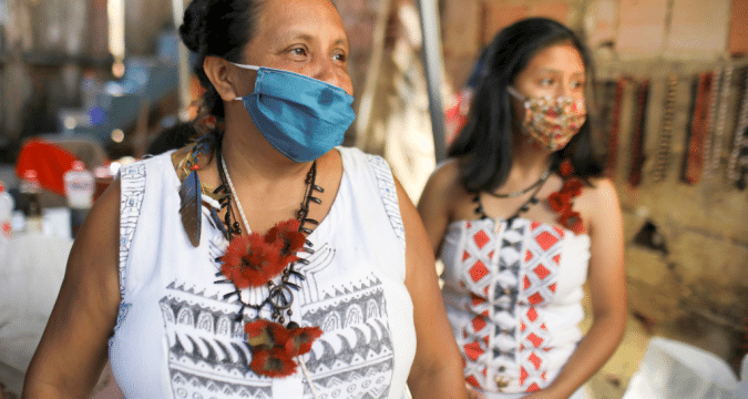 Producing face masks in Brazil and Kenya