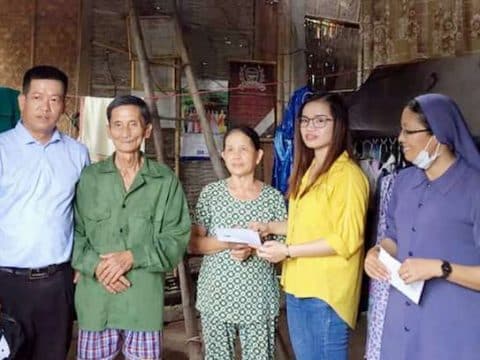 Church provides finance for Vietnam storm victims