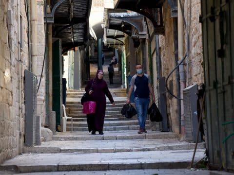 Pandemic leaves streets empty and shops shuttered in Jerusalem’s Old City