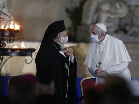 Pope and religious leaders gather for peace encounter in Rome