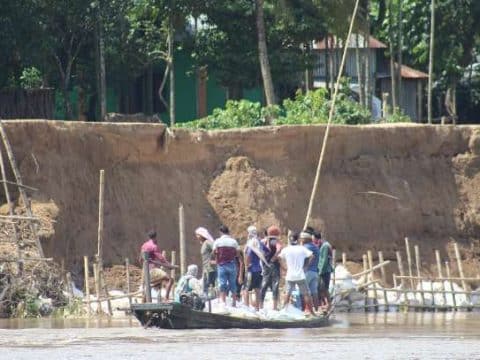 River erosion threatens church and villagers