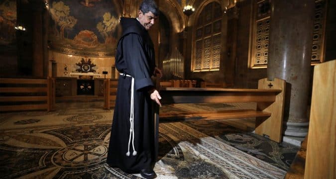 Man arrested for throwing firebomb inside Gethsemane Church