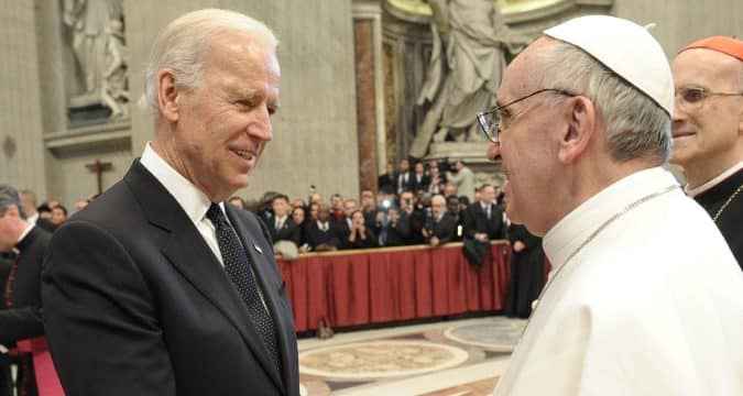 Pope to Biden: work to heal divisions and promote human dignity