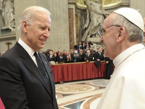 Pope prays Biden works to heal divisions, promote human dignity