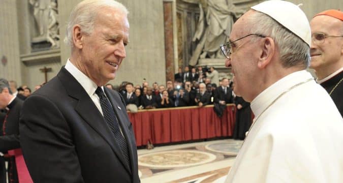 Pope prays Biden works to heal divisions, promote human dignity