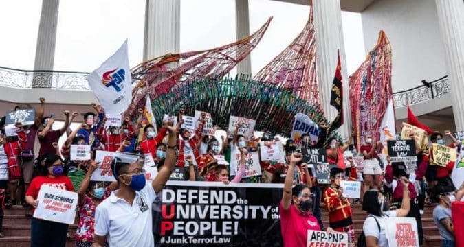 Uproar as Duterte tries to red-tag University of the Philippines