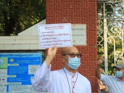 Bishop of Mandalay voices anti-coup support