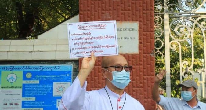 Bishop of Mandalay voices anti-coup support