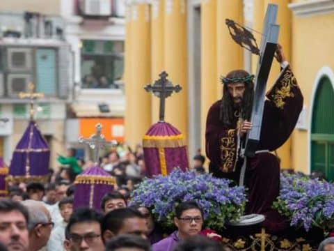 Macau’s Catholics celebrate the Lord Jesus festival