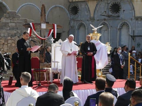 Pope Francis in the birthplace of Abraham