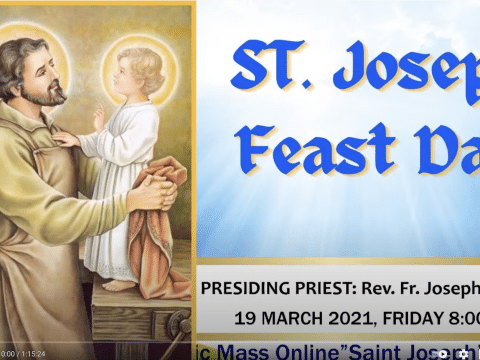 Feast of St. Joseph, from St Joseph’s Church, Central, 8.00pm, March 19