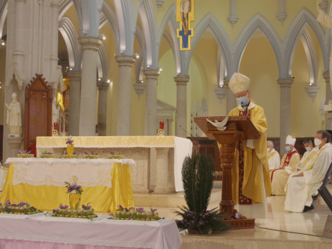 Chrism Mass at the Cathedral of the Immaculate Conception