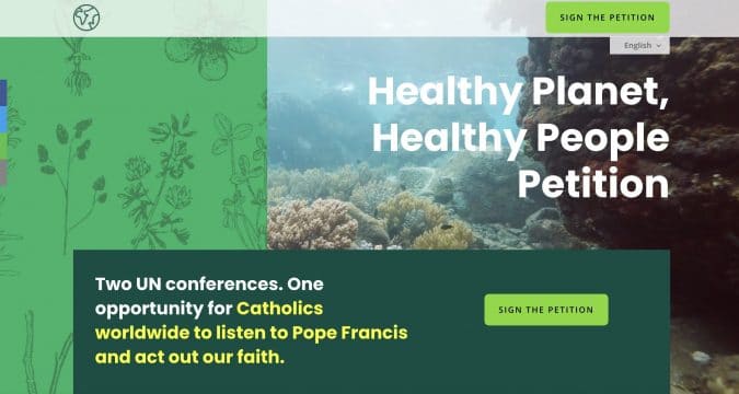 Petition to show Catholic support for healthy planet