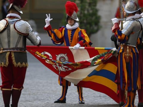 Swiss Guards represent a Church that welcomes