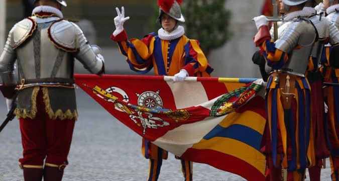 Swiss Guards represent a Church that welcomes