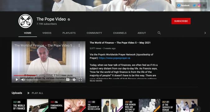 Fifth anniversary of The Pope Video
