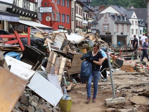 German Churches provide aid as flooding death toll climbs