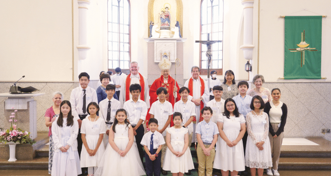 First Holy Communion and confirmation at Rosary parish