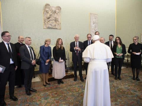 Dialogue is not synonymous with relativism, pope tells Swedish Academy