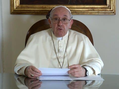 Church can’t ignore new questions about meaning of life, pope says