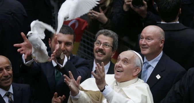 More money for education not weapons, pope says