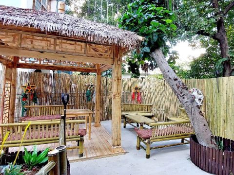 Nipa hut set up at St. Joseph’s Church