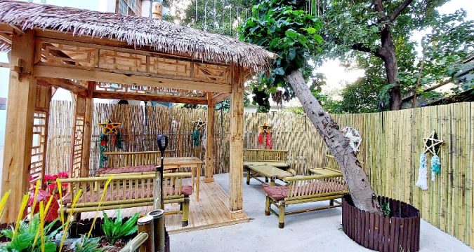 Nipa hut set up at St. Joseph’s Church