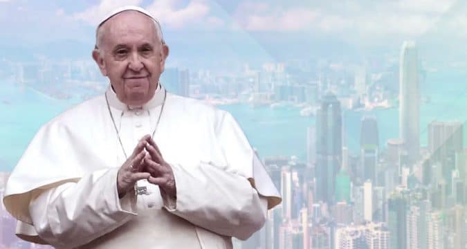 Pope Francis imparts blessings to Church in Hong Kong under the pandemic