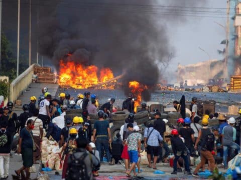 With all eyes on Ukraine, onslaught in Myanmar drags on