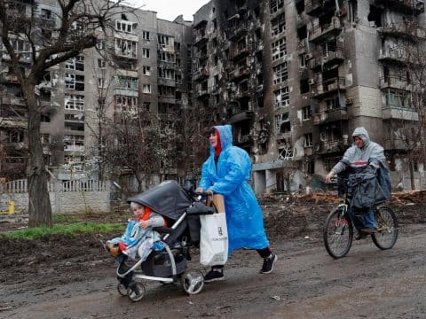 ‘Smell of sheep’ in Ukraine is scorched homes and death, chaplain says