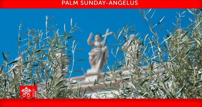 Palm Sunday Angelus with Pope Francis,10 April  2022. St. Peter’s Square