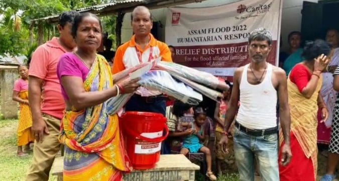 Caritas India moves to help Assam flood victims