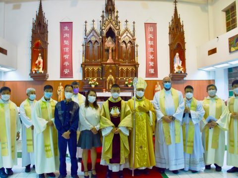 New priest is first to be ordained by Bishop Chow