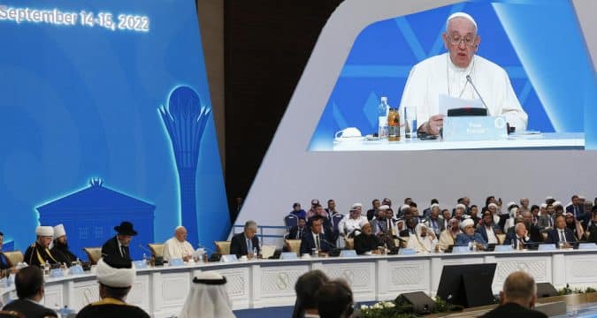 Pope urges world leaders to ‘work for peace, not weapons’