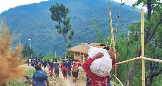 Half a million children displaced in Myanmar