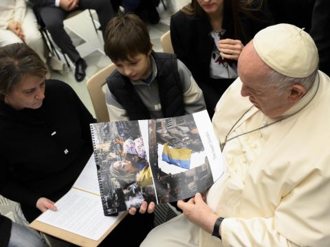 Pope given names of Ukrainian prisoners of war