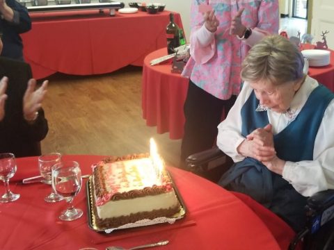 The 100th birthday celebration for much-loved Sister Betty Ann Maheu