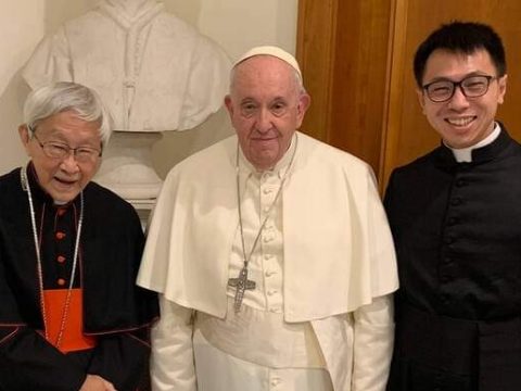 Cardinal Zen attends funeral of Pope Emeritus Benedict and meets with Pope Francis