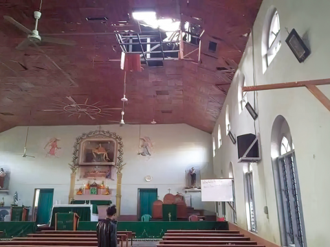 Another church hit by army shelling in Myanmar